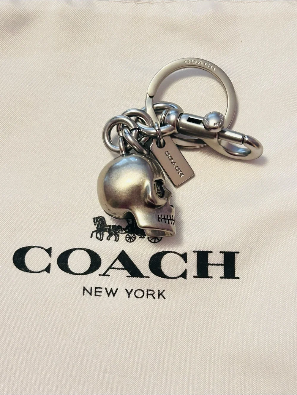NWOT EXTREMELY RARE Coach Skull Bag Charm/ Keychain